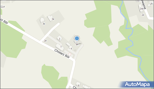 Kościelisko, Chotarz Bór, 4A, mapa Kościelisko