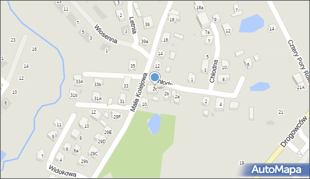 Kościerzyna, Chłodna, 2c, mapa Kościerzyna