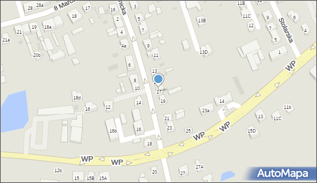 Kościerzyna, Chojnicka, 17, mapa Kościerzyna