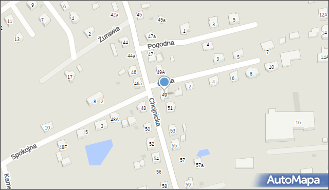 Kościerzyna, Chojnicka, 49, mapa Kościerzyna