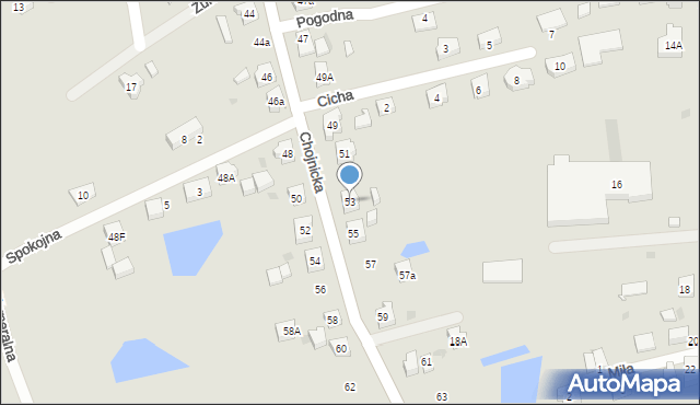 Kościerzyna, Chojnicka, 53, mapa Kościerzyna