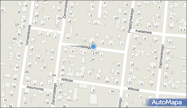 Kostrzyn, Chełmońskiego Józefa, 3, mapa Kostrzyn