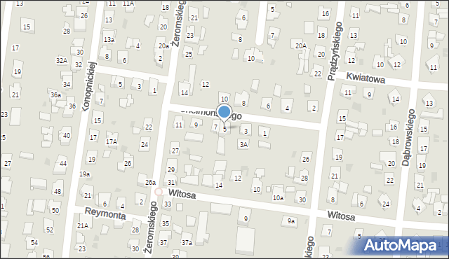 Kostrzyn, Chełmońskiego Józefa, 5, mapa Kostrzyn