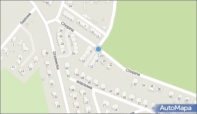 Kostrzyn nad Odrą, Chopina Fryderyka, 18, mapa Kostrzyn nad Odrą