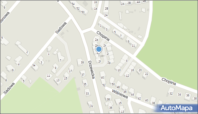 Kostrzyn nad Odrą, Chopina Fryderyka, 2e, mapa Kostrzyn nad Odrą