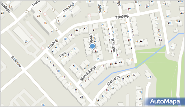 Koszalin, Chełmska, 12, mapa Koszalina