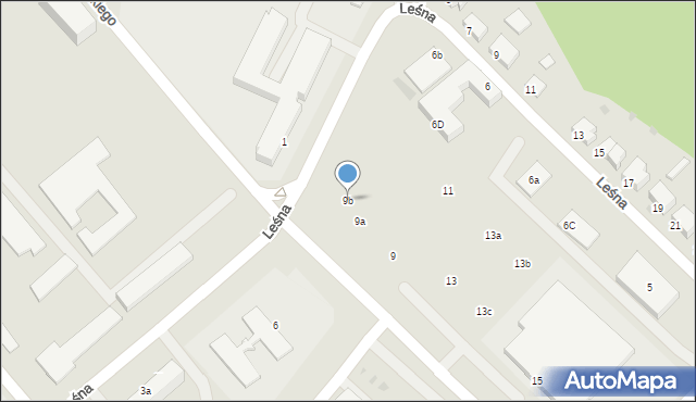 Koszalin, Chałubińskiego Tytusa, 9b, mapa Koszalina