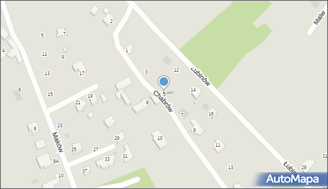 Koszalin, Chabrów, 5, mapa Koszalina