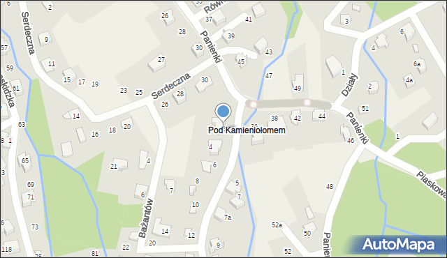 Kozy, Choinkowa, 2, mapa Kozy
