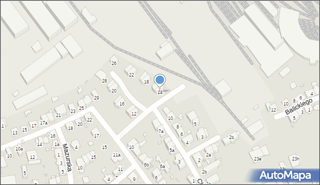 Kraków, Chłopska, 14, mapa Krakowa