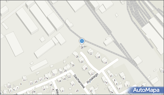 Kraków, Chłopska, 26, mapa Krakowa