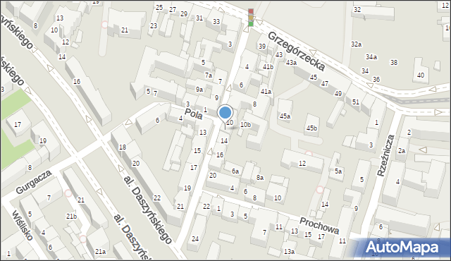 Kraków, Chodkiewicza Jana Karola, hetm., 12, mapa Krakowa