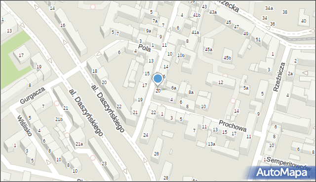 Kraków, Chodkiewicza Jana Karola, hetm., 20, mapa Krakowa