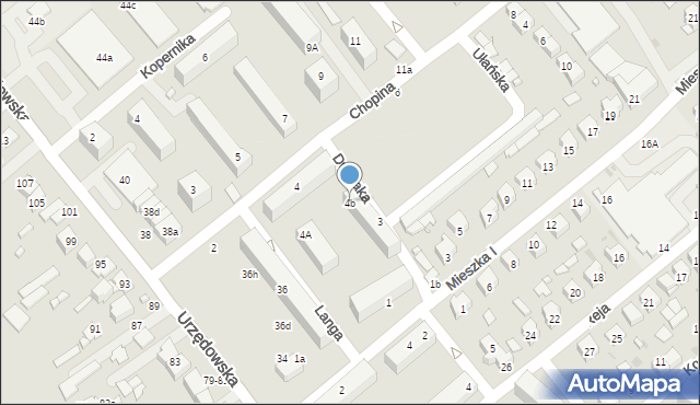 Kraśnik, Chopina Fryderyka, 4b, mapa Kraśnik
