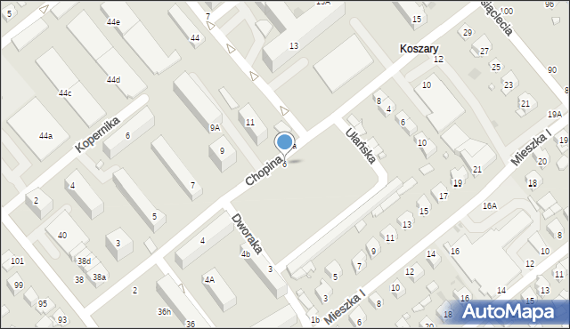 Kraśnik, Chopina Fryderyka, 6, mapa Kraśnik