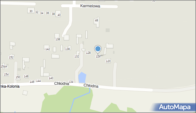 Kraśnik, Chłodna, 124, mapa Kraśnik