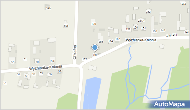 Kraśnik, Chłodna, 168, mapa Kraśnik