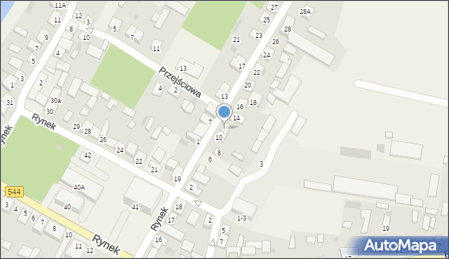 Krasnosielc, Chłopiałącka, 12, mapa Krasnosielc