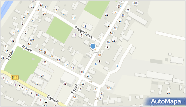 Krasnosielc, Chłopiałącka, 5, mapa Krasnosielc