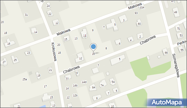 Krupniki, Chabrowa, 10, mapa Krupniki