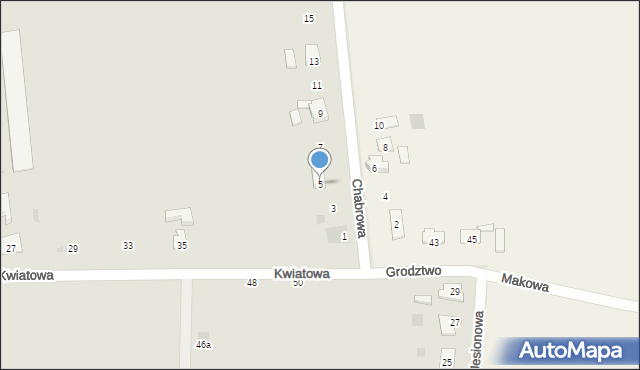 Kruszwica, Chabrowa, 5, mapa Kruszwica