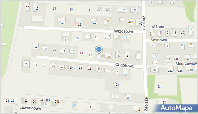 Kryspinów, Chabrowa, 10, mapa Kryspinów