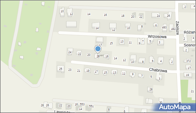 Kryspinów, Chabrowa, 18, mapa Kryspinów