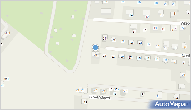 Kryspinów, Chabrowa, 25, mapa Kryspinów