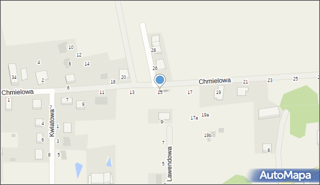 Krzeczyn Mały, Chmielowa, 15, mapa Krzeczyn Mały