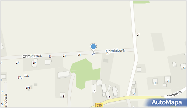 Krzeczyn Mały, Chmielowa, 27, mapa Krzeczyn Mały