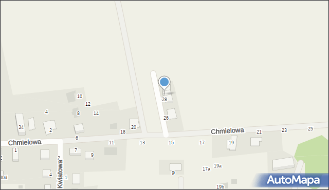 Krzeczyn Mały, Chmielowa, 30, mapa Krzeczyn Mały