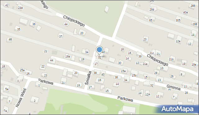 Krzeszowice, Chłopickiego Józefa, gen., 32, mapa Krzeszowice