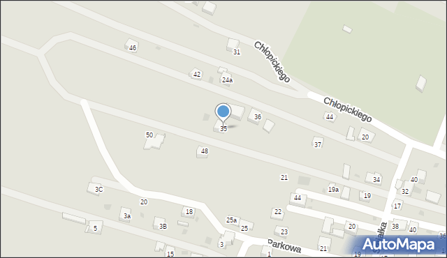 Krzeszowice, Chłopickiego Józefa, gen., 35, mapa Krzeszowice