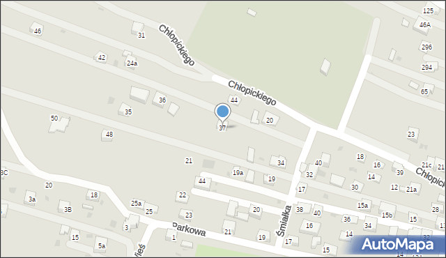 Krzeszowice, Chłopickiego Józefa, gen., 37, mapa Krzeszowice
