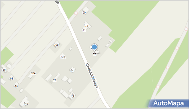 Kuklówka Zarzeczna, Chełmońskiego Józefa, 77, mapa Kuklówka Zarzeczna