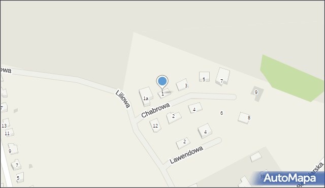 Kurzętnik, Chabrowa, 1, mapa Kurzętnik