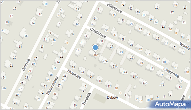 Kutno, Chabrowa, 31A, mapa Kutno