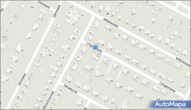 Kutno, Chabrowa, 33, mapa Kutno