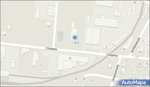 Kutno, Chopina Fryderyka, 10, mapa Kutno