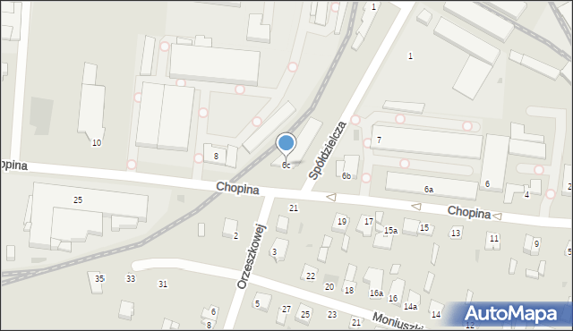 Kutno, Chopina Fryderyka, 6c, mapa Kutno