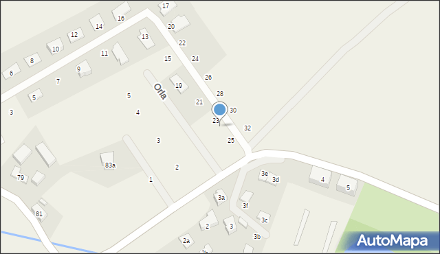 Łagów, Chabrowa, 23a, mapa Łagów