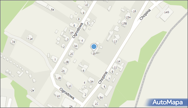 Łagów, Chopina Fryderyka, 10, mapa Łagów