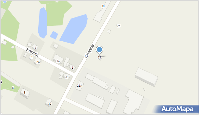 Łagów, Chopina Fryderyka, 23, mapa Łagów