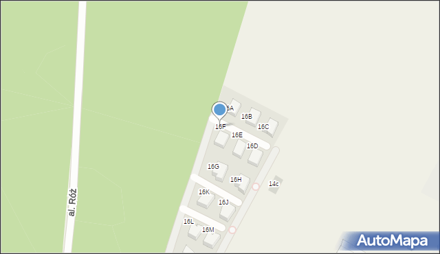 Łajski, Choinowa, 16F, mapa Łajski