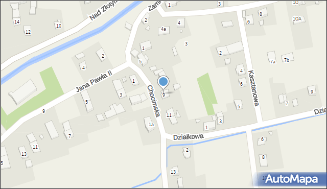 Łąka Prudnicka, Chocimska, 9, mapa Łąka Prudnicka