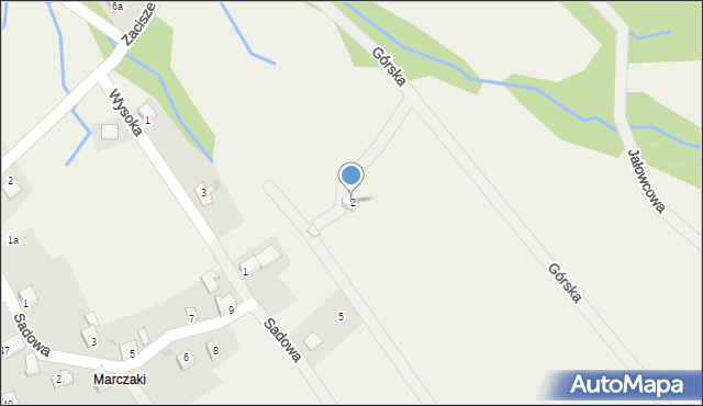 Las, Chabrowa, 2, mapa Las