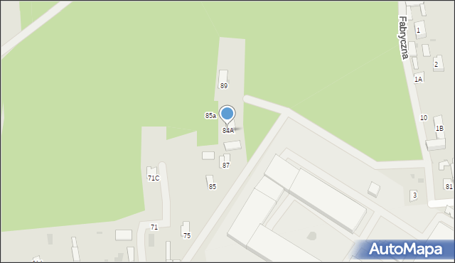 Łaskarzew, Chopina Fryderyka, 84A, mapa Łaskarzew