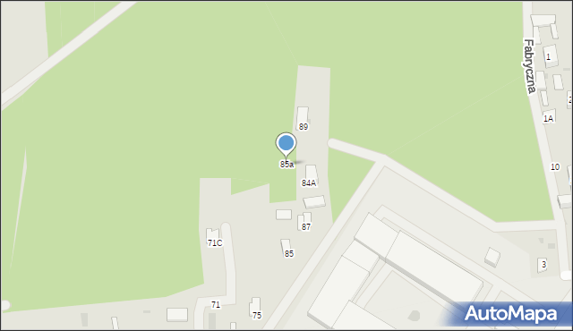 Łaskarzew, Chopina Fryderyka, 85a, mapa Łaskarzew