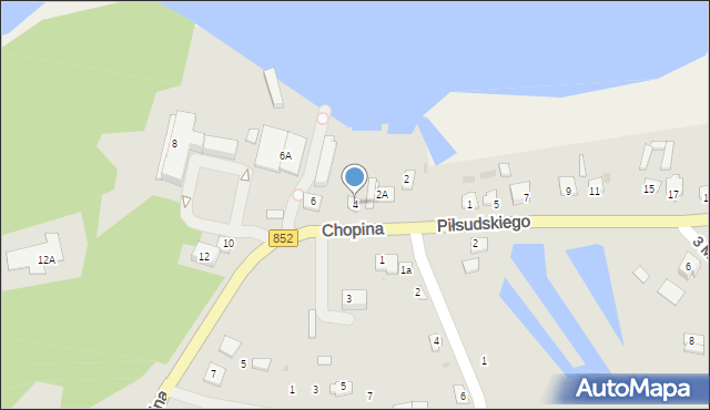 Łaszczów, Chopina Fryderyka, 4, mapa Łaszczów