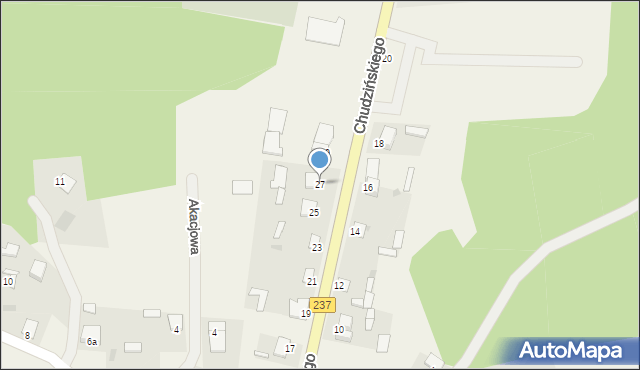 Legbąd, Chudzińskiego Stanisława, ks., 27, mapa Legbąd